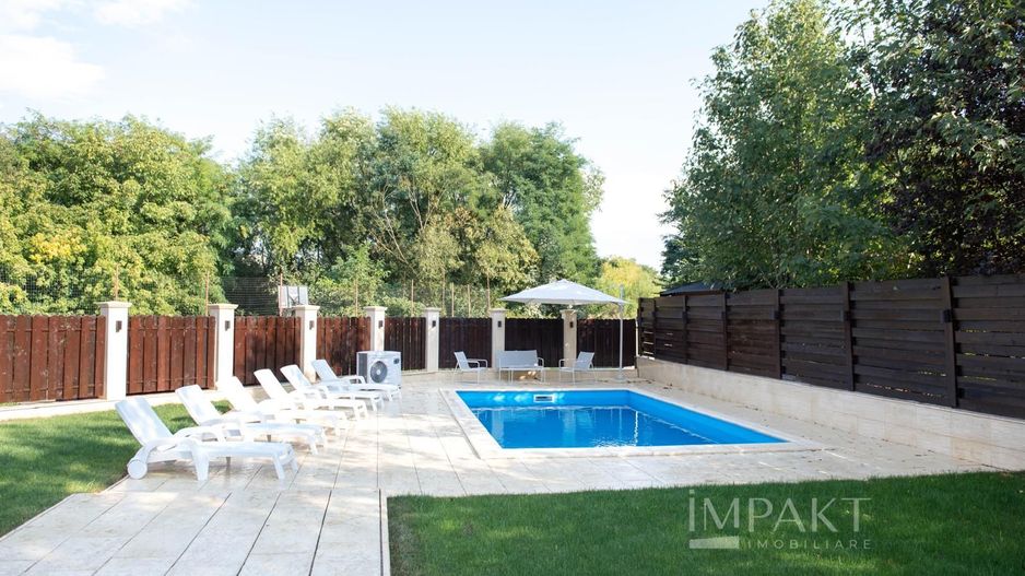 Casa de lux cu piscina, 5 camere, Borhanci – inchiriere - Poză 33