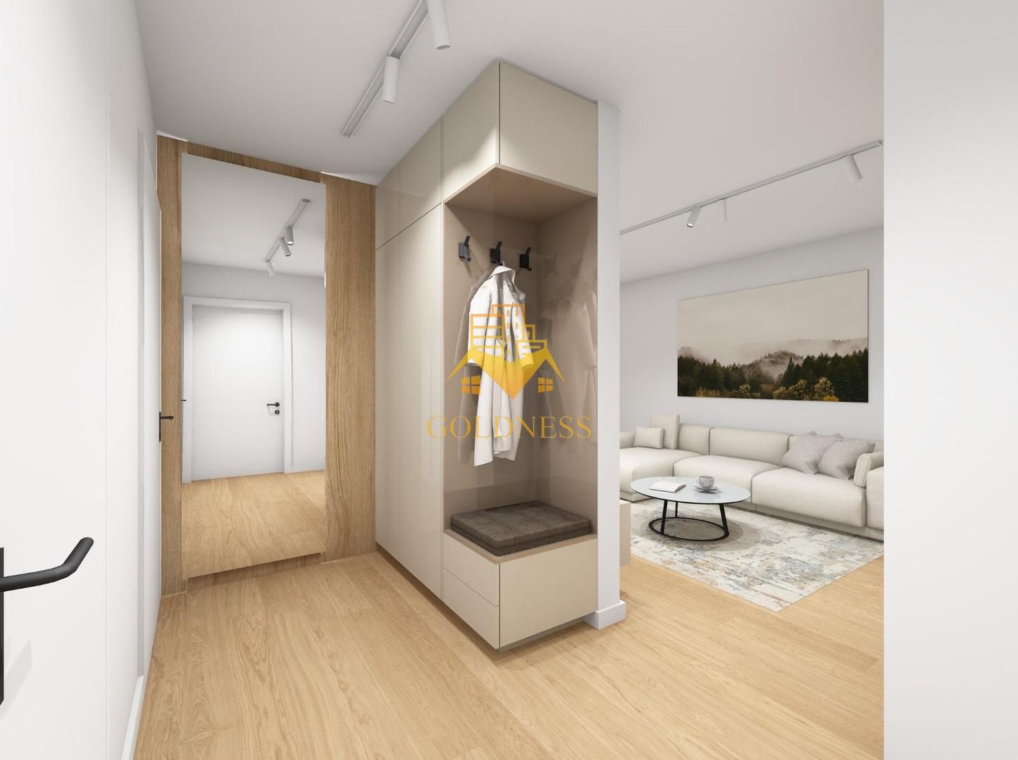 2 camere, LUX, AC, parcare, bloc nou, Plopilor Zona Parcul Rozelor - Poză 9