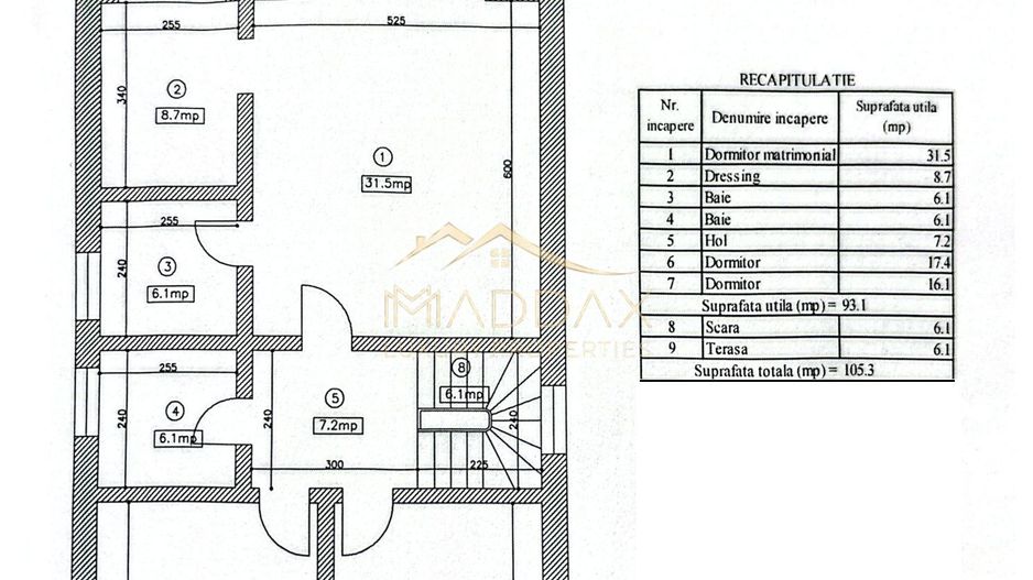 Vila individuala cu 6 camere // *224 mp* // 430mp teren // Pipera - Schiță 57