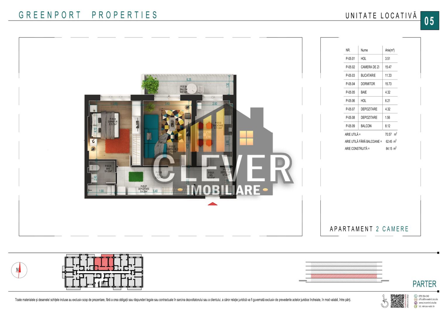 Apartament 2 camere 70mp Theodor Pallady Parcare Bonus - Poză 1