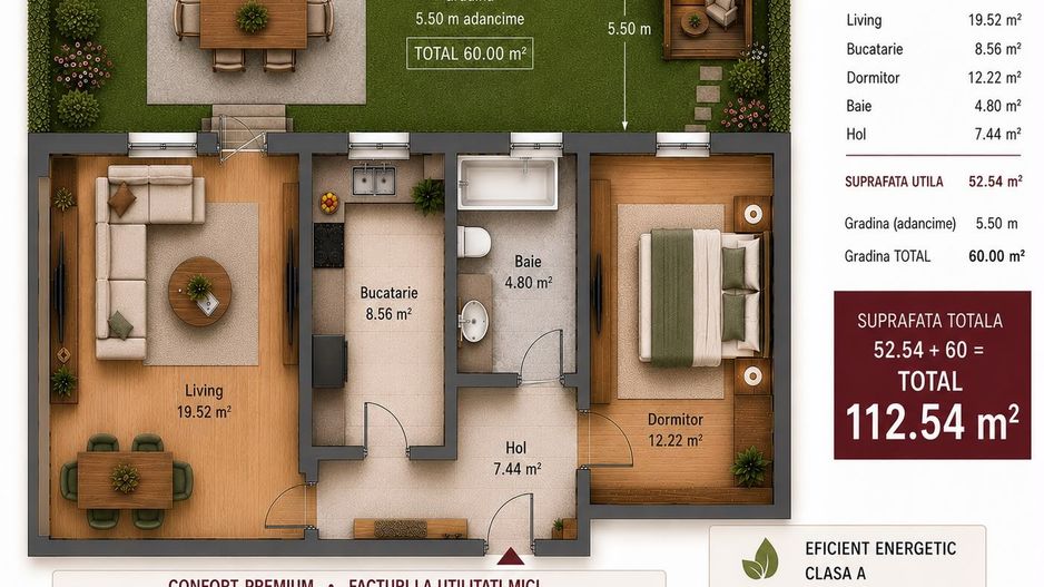 Gradina proprie 60 mp | Parcare inclusă | - Poză 3