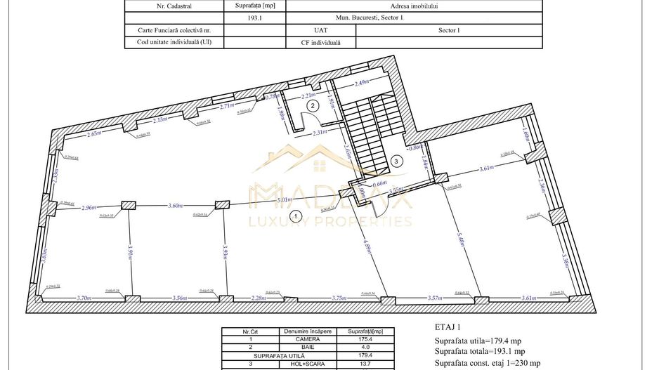 Spatiu comercial **2E+M ** 480mp // Victoriei - Schiță 56