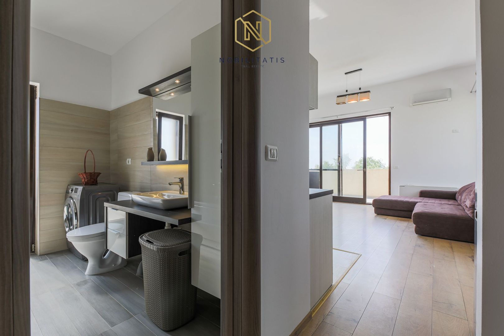 Apartament Giroc, 2 camere | Mobilat & Utilat | Terasa 50 mp & Parcare - Poză 17