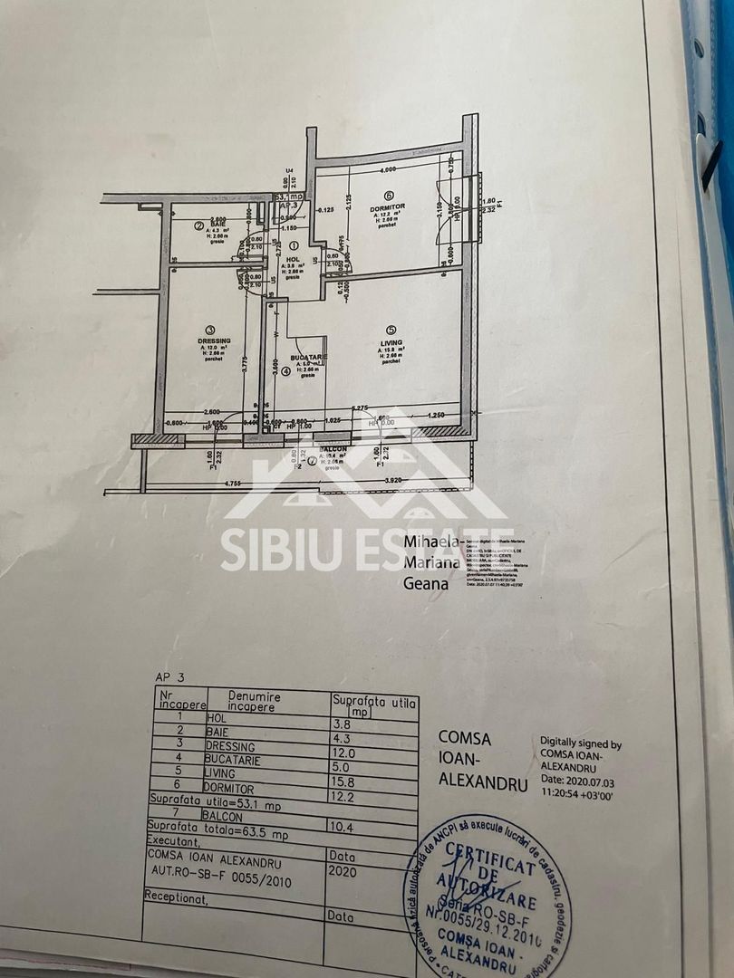 Apartament 3 camere modern  Loc de parcare – Sibiu  Calea Turnișorului - Poză 9
