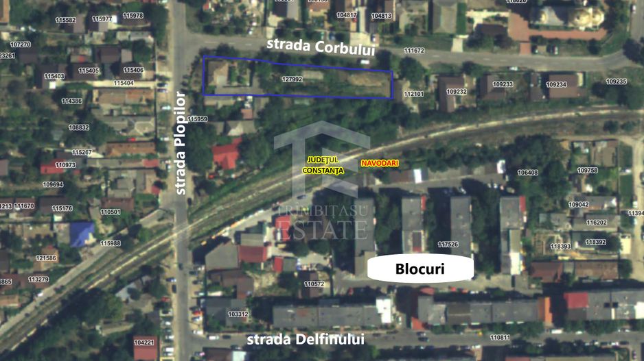 Teren intravilan Navodari strada Plopilor dubla deschidere 1635mp - Poză 2