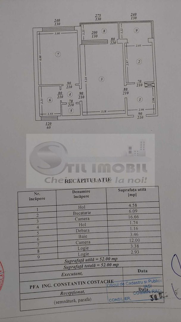 Vand apartament cu 2 camere, SD -Podul Ros - Poză 7