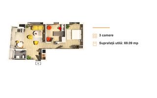Apartament 3 camere in apropiere de Parcul Central - Poză 6