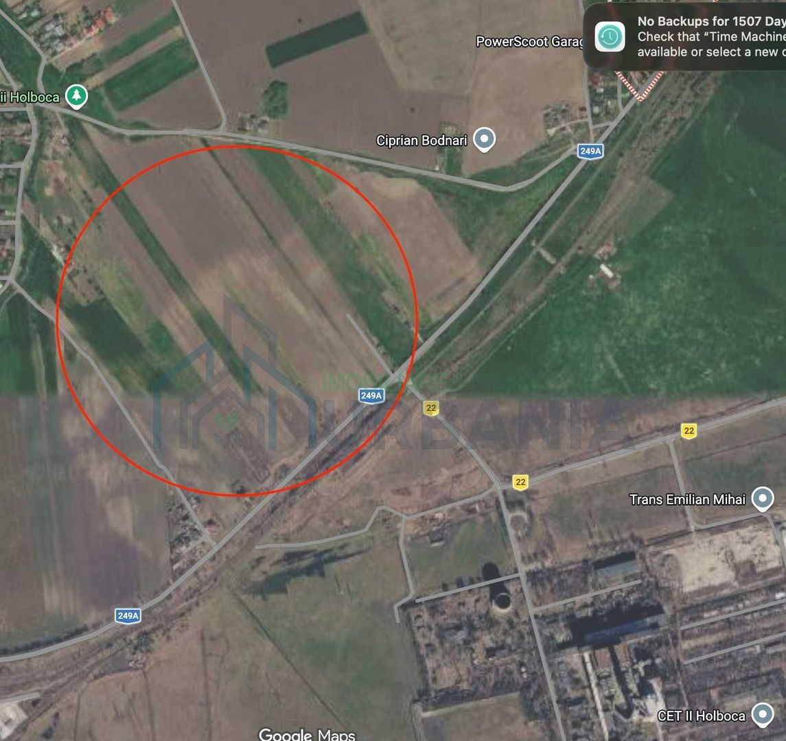 Teren intravilan 8.500 mp, Holboca, zona CET II, lângă viitorul nod A8 - Poză 1
