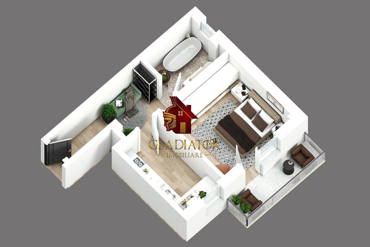 Apartament 1 camere, decomandat, bloc nou, Capat CUG - Lunca Cetatuii - Poză 7
