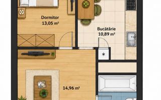 Vânzare, apartament, 1 cameră, strada  Calea Moșilor, Rîșcani - Poză 5