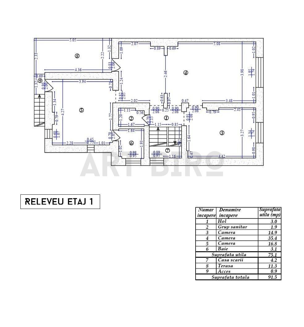 Zero comision, 160mp vila cu smochin B. Vacarescu, birou - comercial - Schiță 19