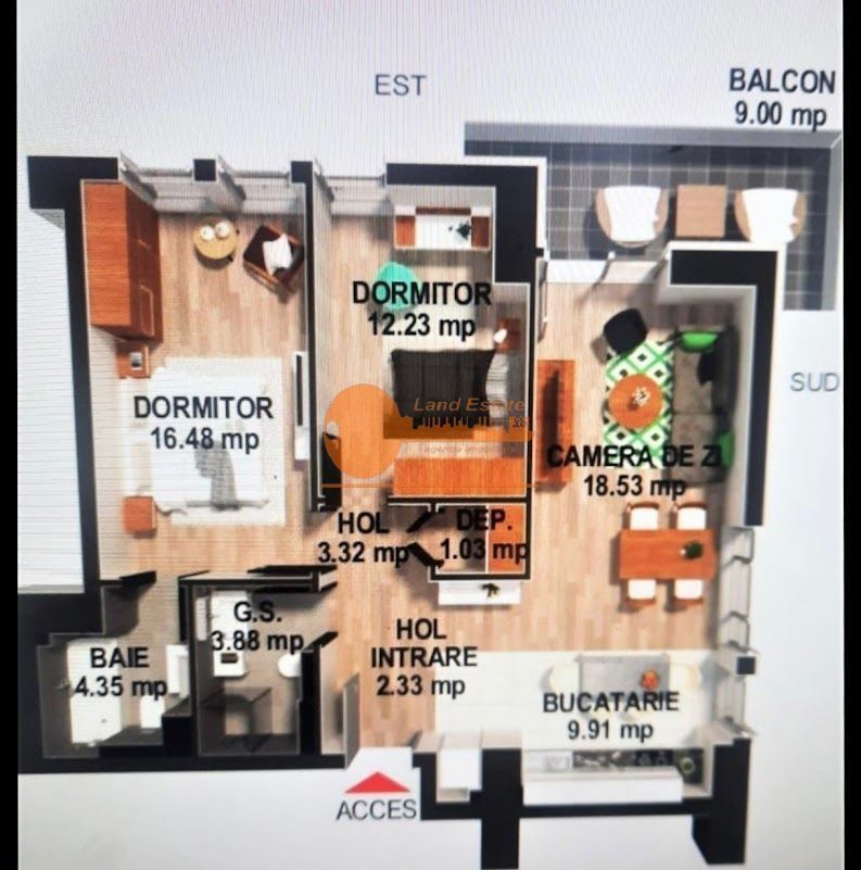 3 camere Moghioros Residence-loc parcare - Poză 5