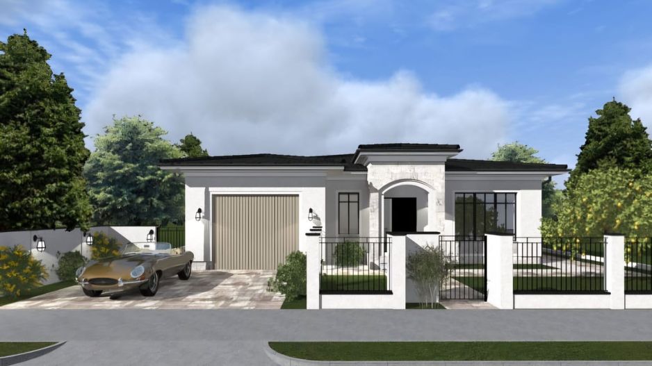 Locuinta individuala cu garaj- in stil mediteranean - Poză 1