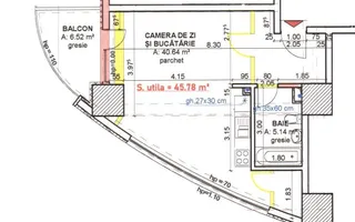 Apartament tip studio de inchiriere in bloc nou! - Schiță 16