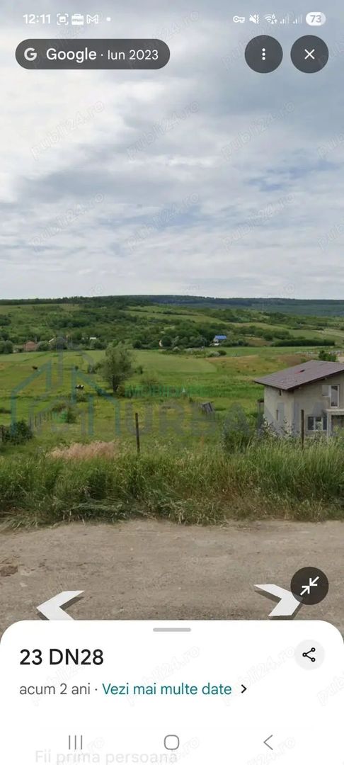 Vand 1870mp teren intravilan,loc Tomesti iasi,deschidere la DN28 - Poză 1