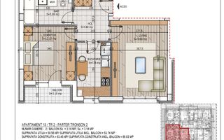 Apartament 2 camere decomandat Pallady - metrou Nicolae Teclu - Schiță 7