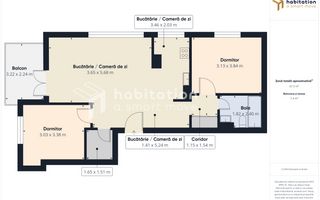 Apartament 3 camere de vânzare în zona de nord - Grigore Alexandrescu - Poză 33