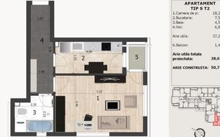 Garsoniera de vanzare bloc nou in constructie - Poză 5