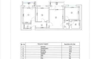 Vand apartament 3 camere doua bai, doua balcoane - Poză 8