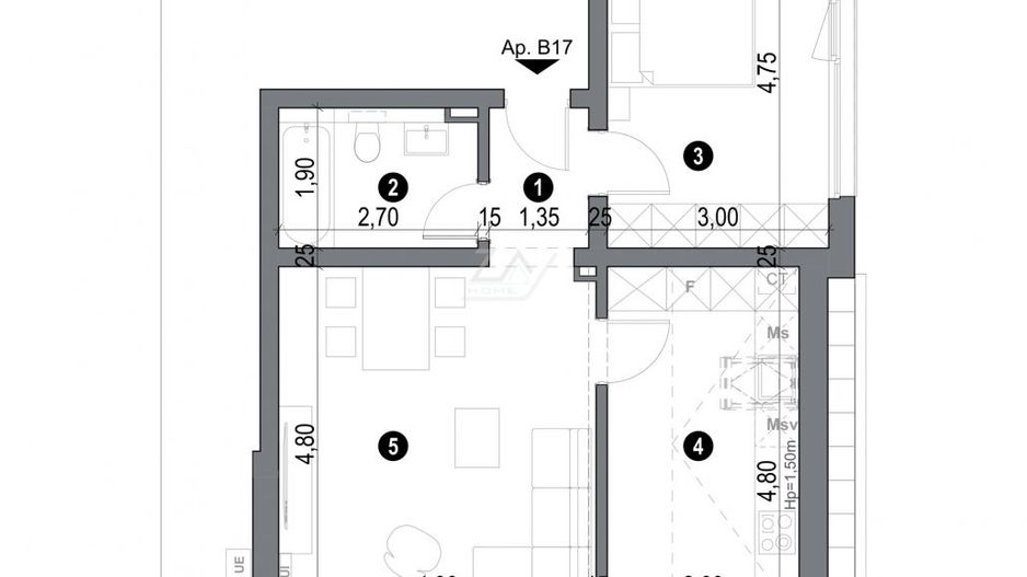 Bloc finalizat. LIFT. Loc de parcare. - Poză 9