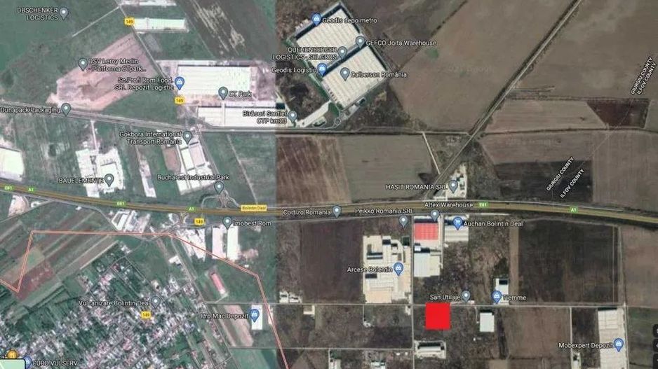Teren industrial 34.000mp Autostrada Bucuresti -Pitesti km 85 - Poză 1