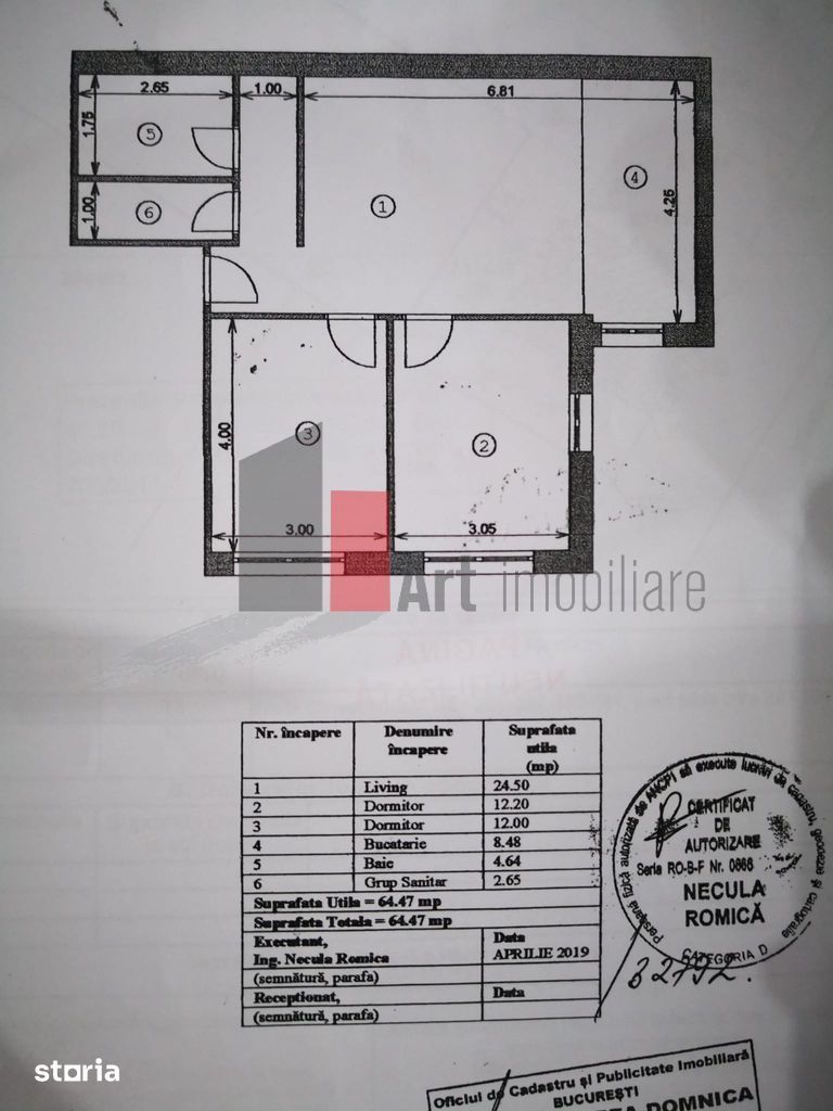 Vanzare apartament 3 camere | Bloc (8 ap) | Loc de parcare | Gorjului - Poză 14