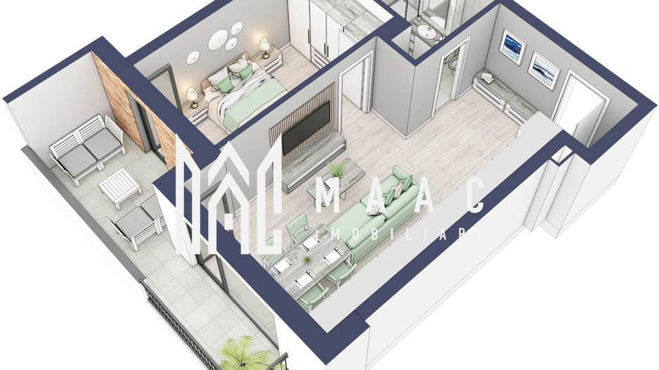 Apartament 2 camere | Balcon 10.3 mp | Etaj 3 | Turnisor - Poză 4