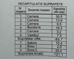 3 camere in vila | Cismigiu | terasa 10 mp + 2 boxe - Schiță 16