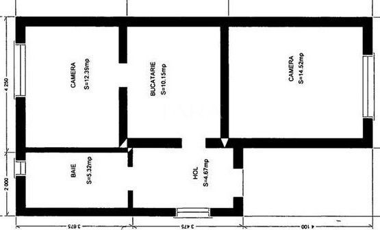 Casa cu 2 camere de vanzare in Centru - Poză 1