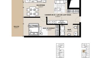 APARTAMENT 2 CAMERE | Comision 0% | CLADIRE NOUA - Poză 4