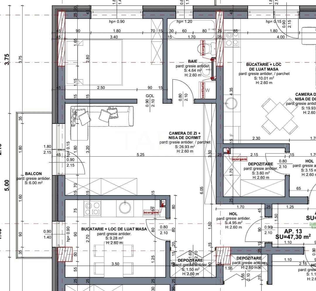 Vanzare apartament cu 2 camere in Chinteni - Poză 2