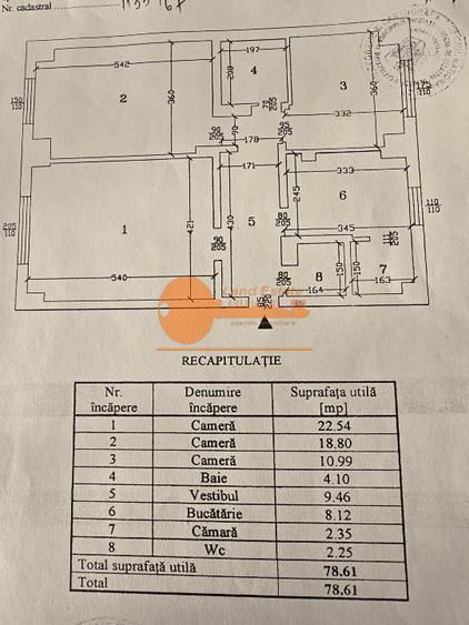 Apartament 3 camere | Barbu Văcărescu - Schiță 13