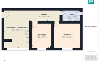 Apartament 3 camere – 56 mp – Parter – Beiuș - Poză 11