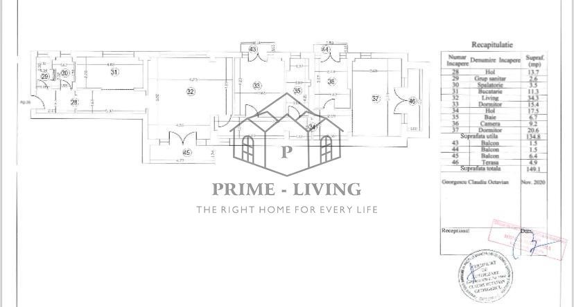 APARTAMENT NOU LA INCHIRIERE/VANZARE PE EMANOIL PORUMBARU - Schiță 27