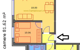 Apartament 4 camere finisat modern Zona Aurel Vlaicu - Schiță 12