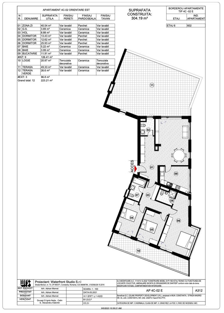 Tomis Plus - Celine Elegance - Vânzare apartament cu 4 camere, etaj 6. - Poză 24
