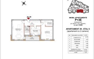 DEZVOLTATOR | Apartament 2 camere NR.39 - Schiță 8