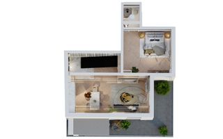 Penthouse exclusivist cu terasă generoasă și vedere spectaculoasă - Schiță 14