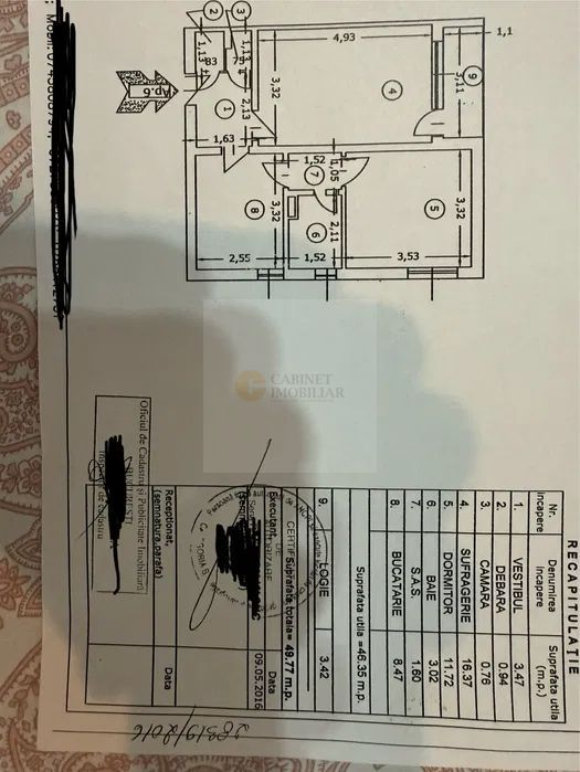 2 camere | 47mp utili | Circular | Renovat | Favorit - Poză 8