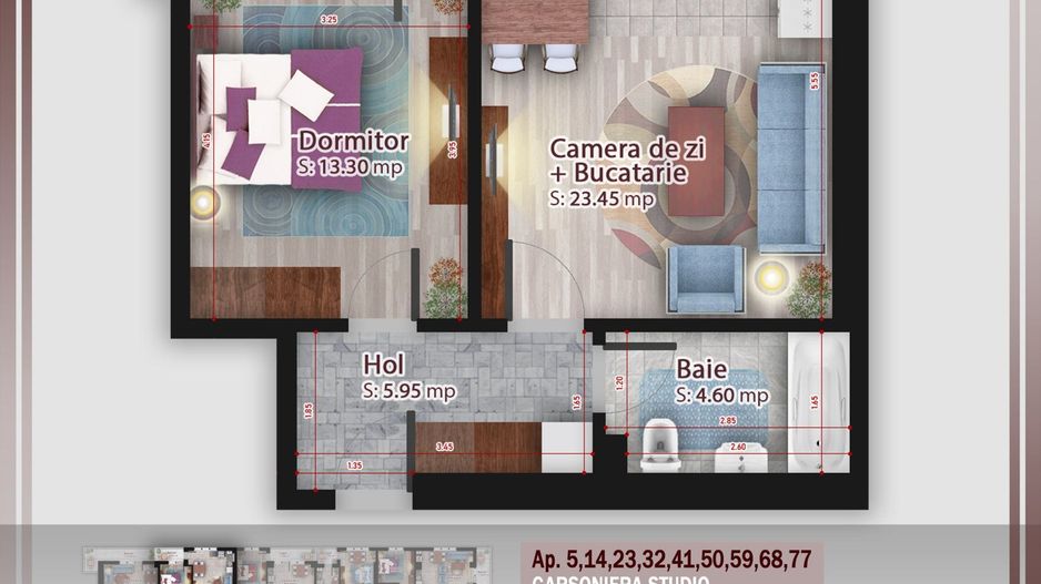 Apartament 2 camere  Titan Pallady Metrou Nicolae Teclu - Schiță 13