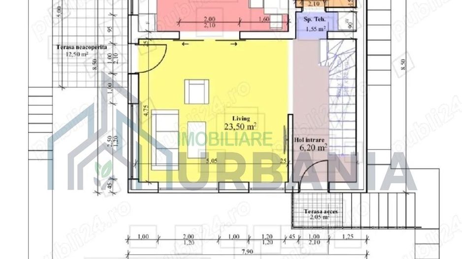 Teren intravilan central Iași, 451 mp, cu autorizație de construcție vila - Poză 5