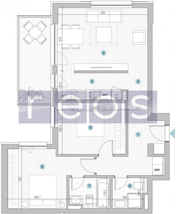 VANZARE APARTAMENT 3 CAMERE | STRAULESTI | 67MP | TERASA | COMPLEX NOU - Poză 19