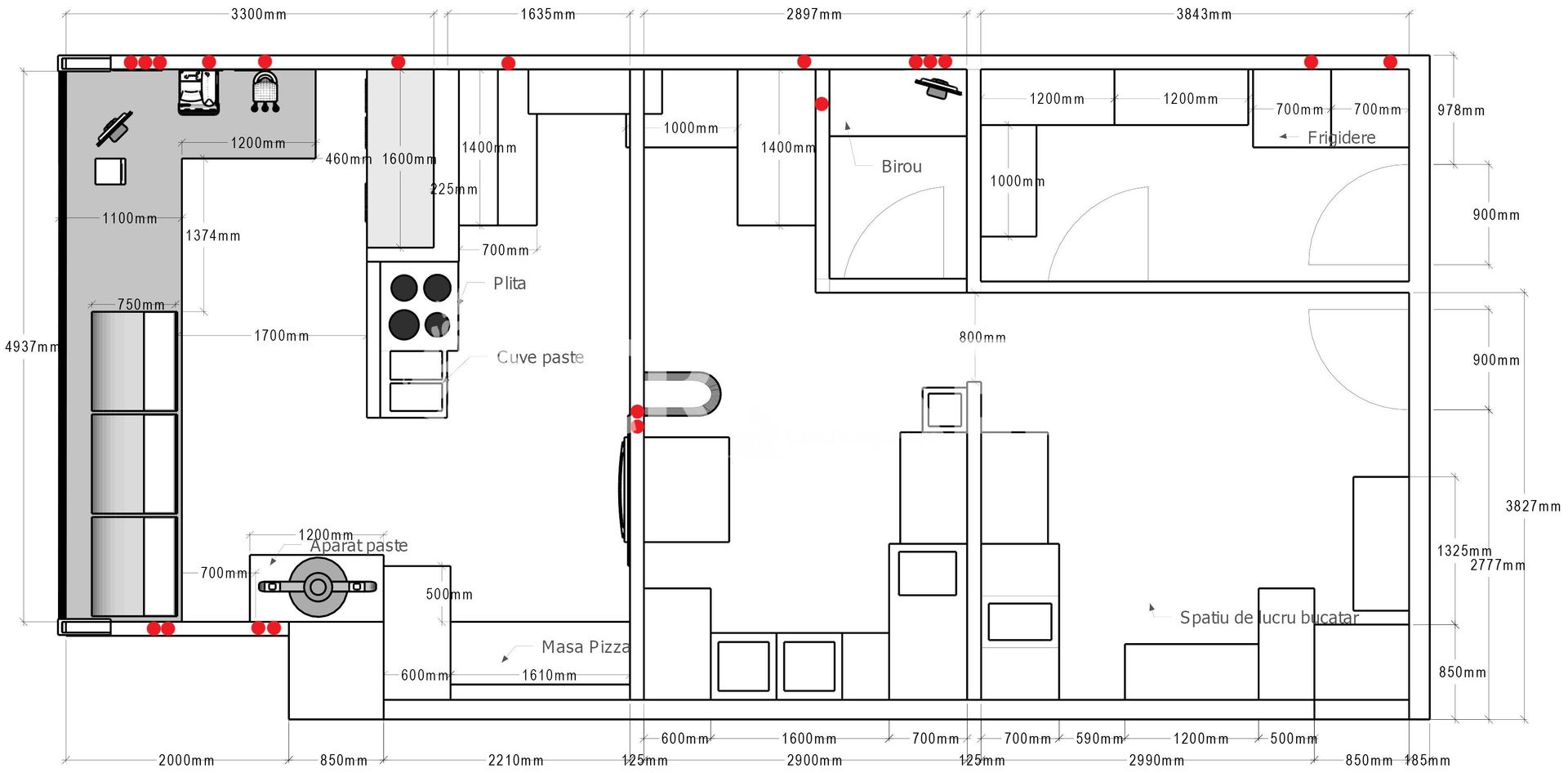 Spatiu comercial de inchiriat ultracentral - Schiță 2
