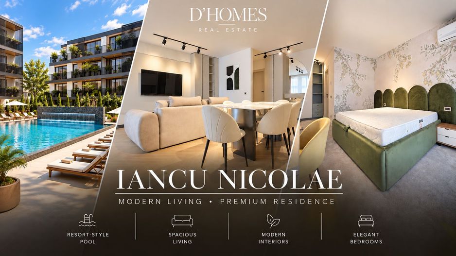 New Premium 3-Room Apartment for Rent | Iancu Nicolae I Pool - Poză 1