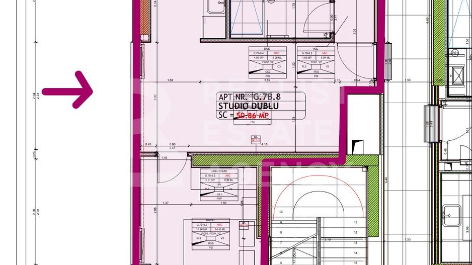 Vânzare apartament 4 camere, vedere superba, One Lake Club, București - Schiță 12