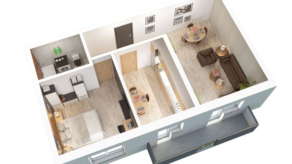 Apartament 2 camere decomandat, balcon, zona Doamna Stanca, Comision 0 - Poză 6