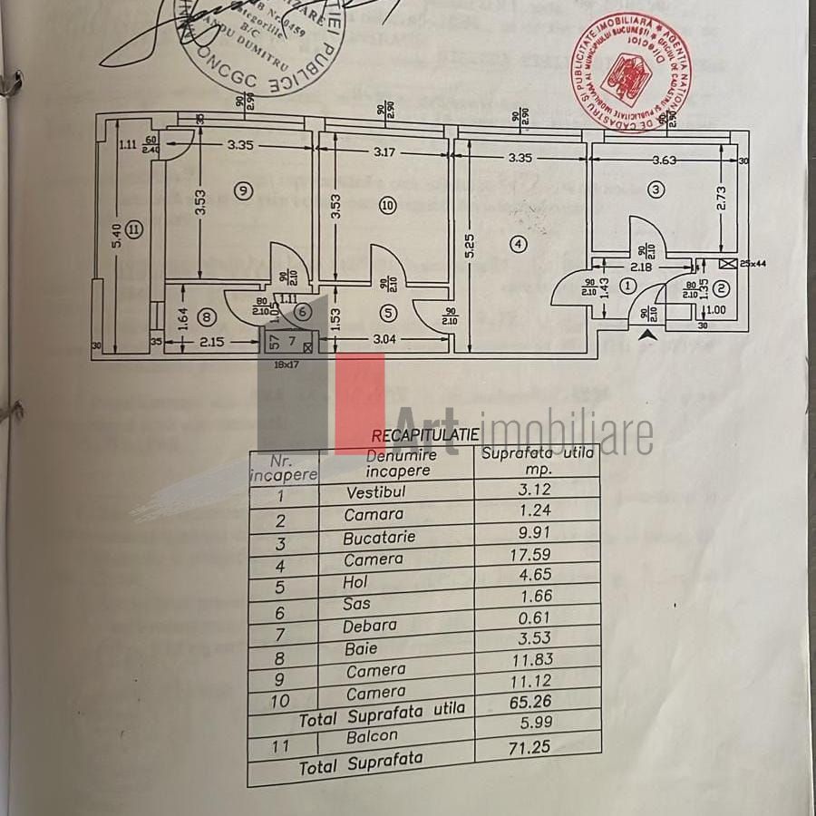 Vânzare apartament 3 camere Brâncoveanu - Poză 2