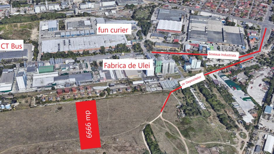 Teren intravilan zona industriala Fabrica de Ulei - Poză 1