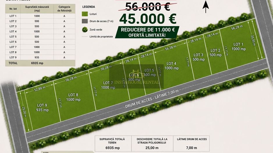 ❇️Teren intravilan 1000 mp  / Bragadiru❇️ - Poză 1