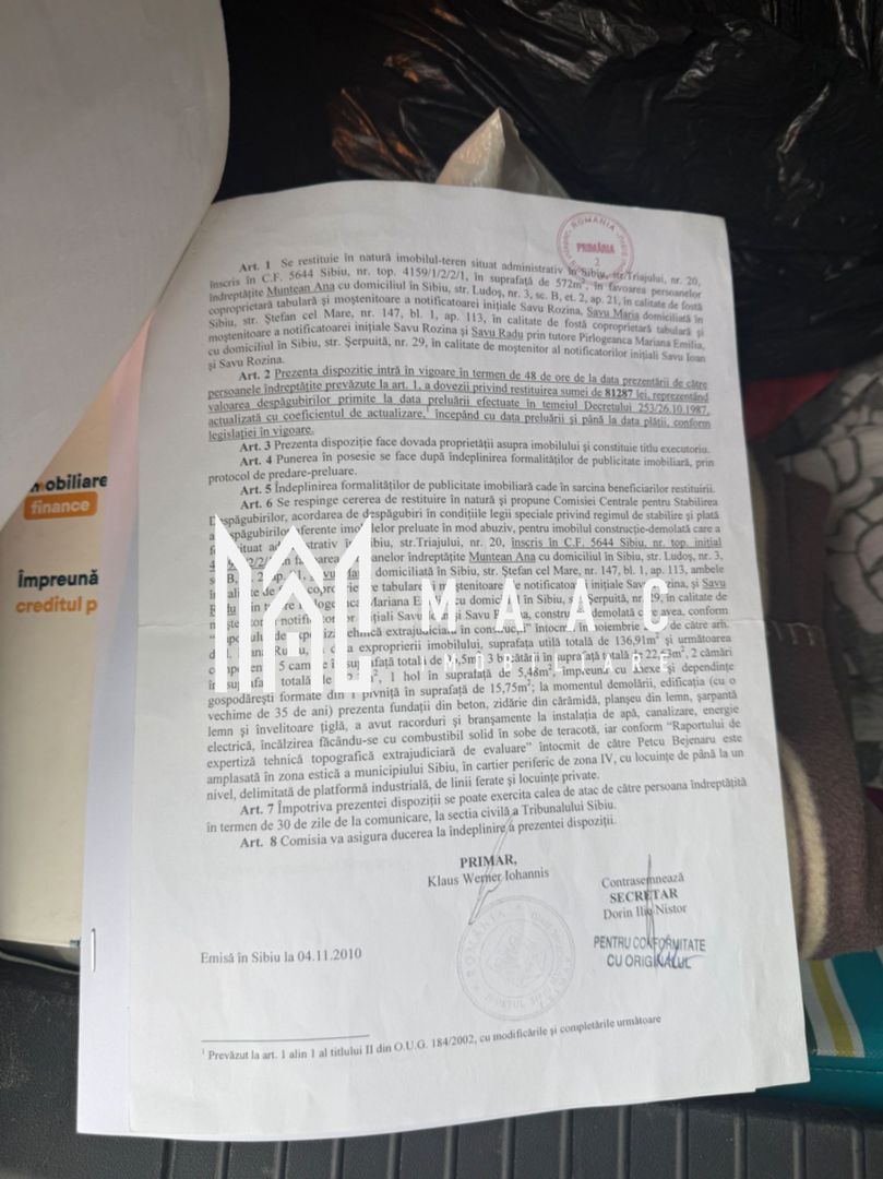 Teren intravilan 572 mp | Trei Stejari, Sibiu | front 19 m, utilități - Poză 8